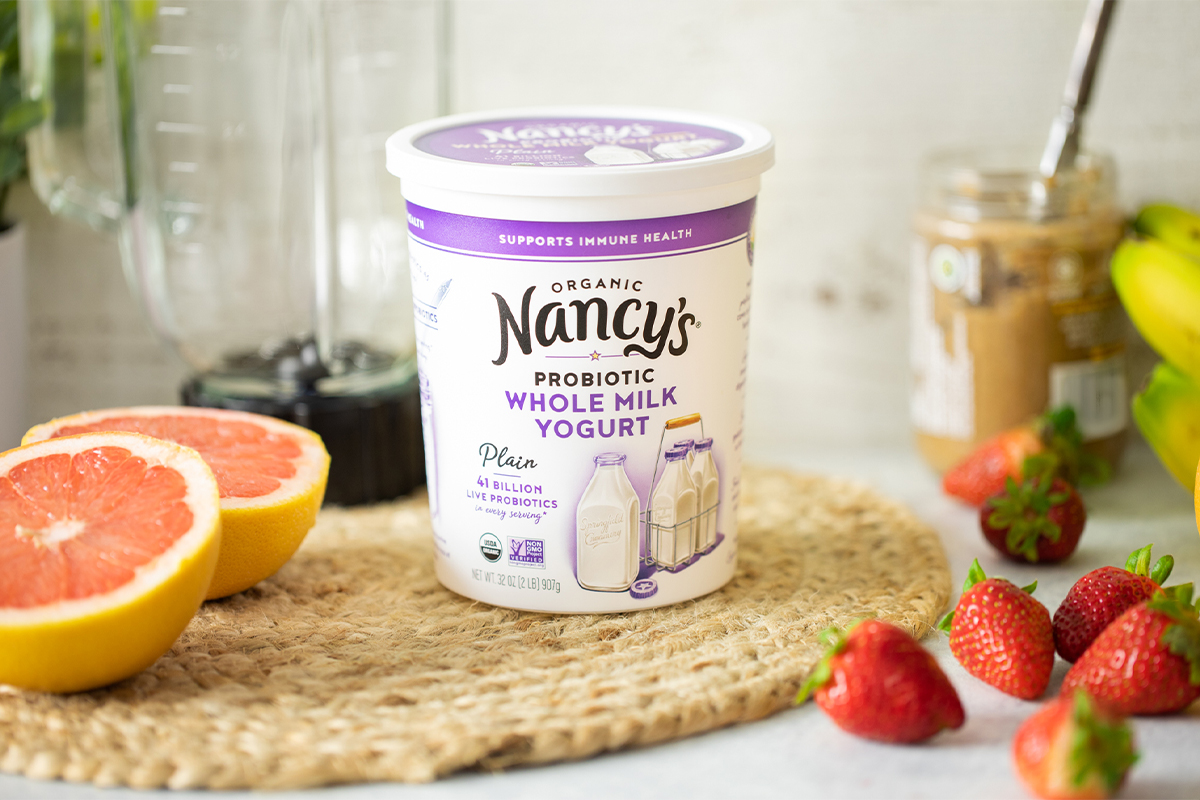 Nancys Organic Whole Milk Yogurt Plain Smoothie Lifestyle
